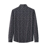 Seamless Geo Print Shirt – El Baron BLACK