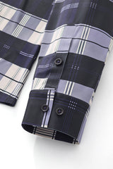 El Baron Seamless Classic Plaid Men's Shirt - Navy