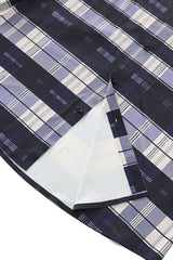 El Baron Seamless Classic Plaid Men's Shirt - Navy