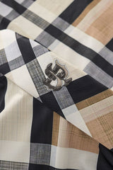 El Baron Seamless Bold Plaid Men's Shirt - Khaki