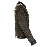 Pure Style BLACK/GOLD Men's Denim Jacket