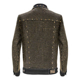 Pure Style BLACK/GOLD Men's Denim Jacket