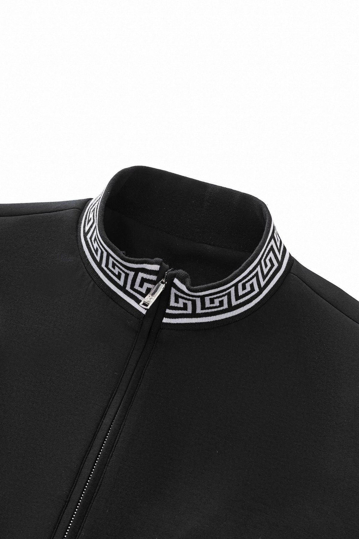 Barocco Imperial Trim Men's Lounge Set - Black