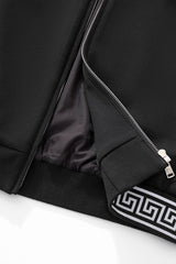 Barocco Imperial Trim Men's Lounge Set - Black