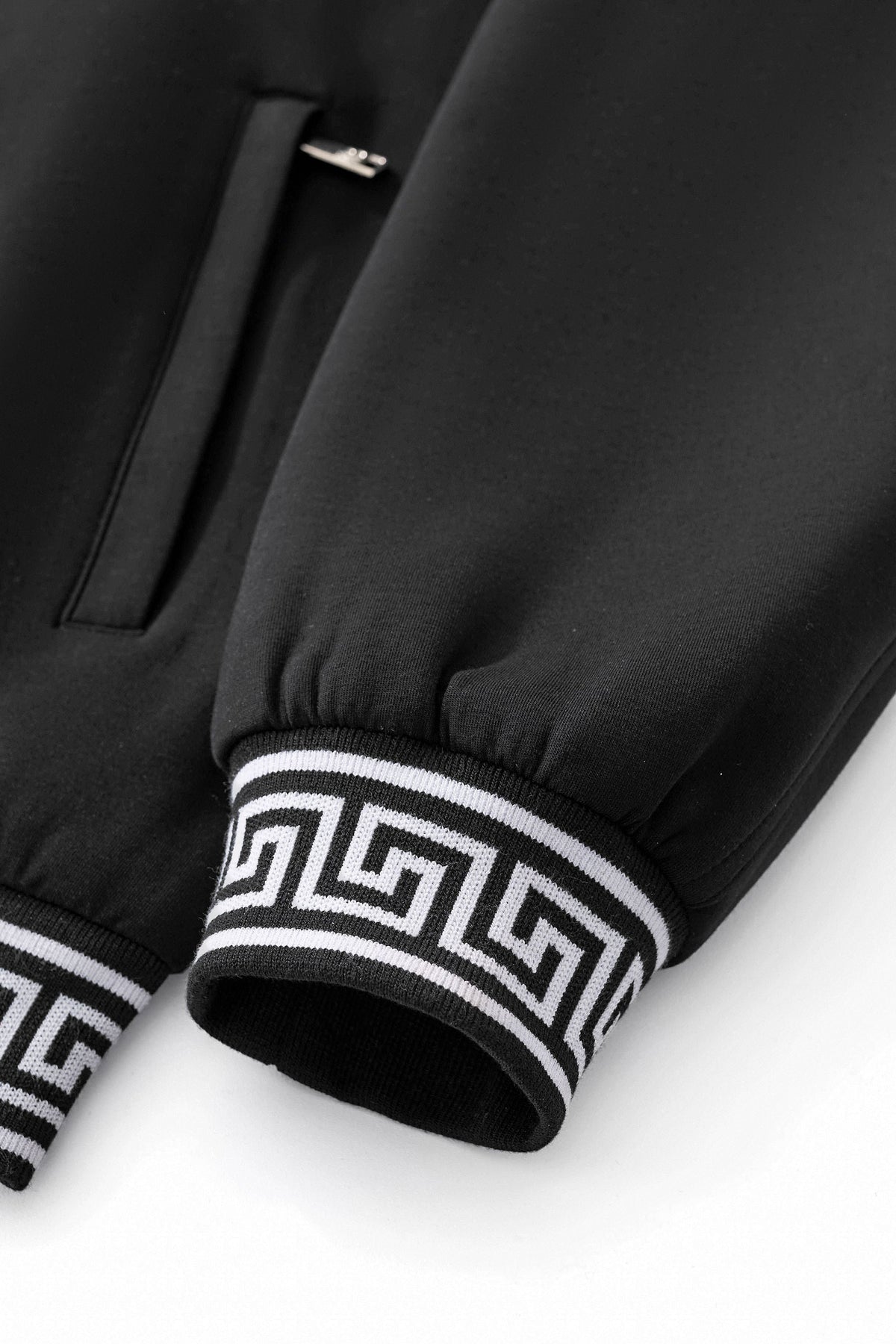 Barocco Imperial Trim Men's Lounge Set - Black