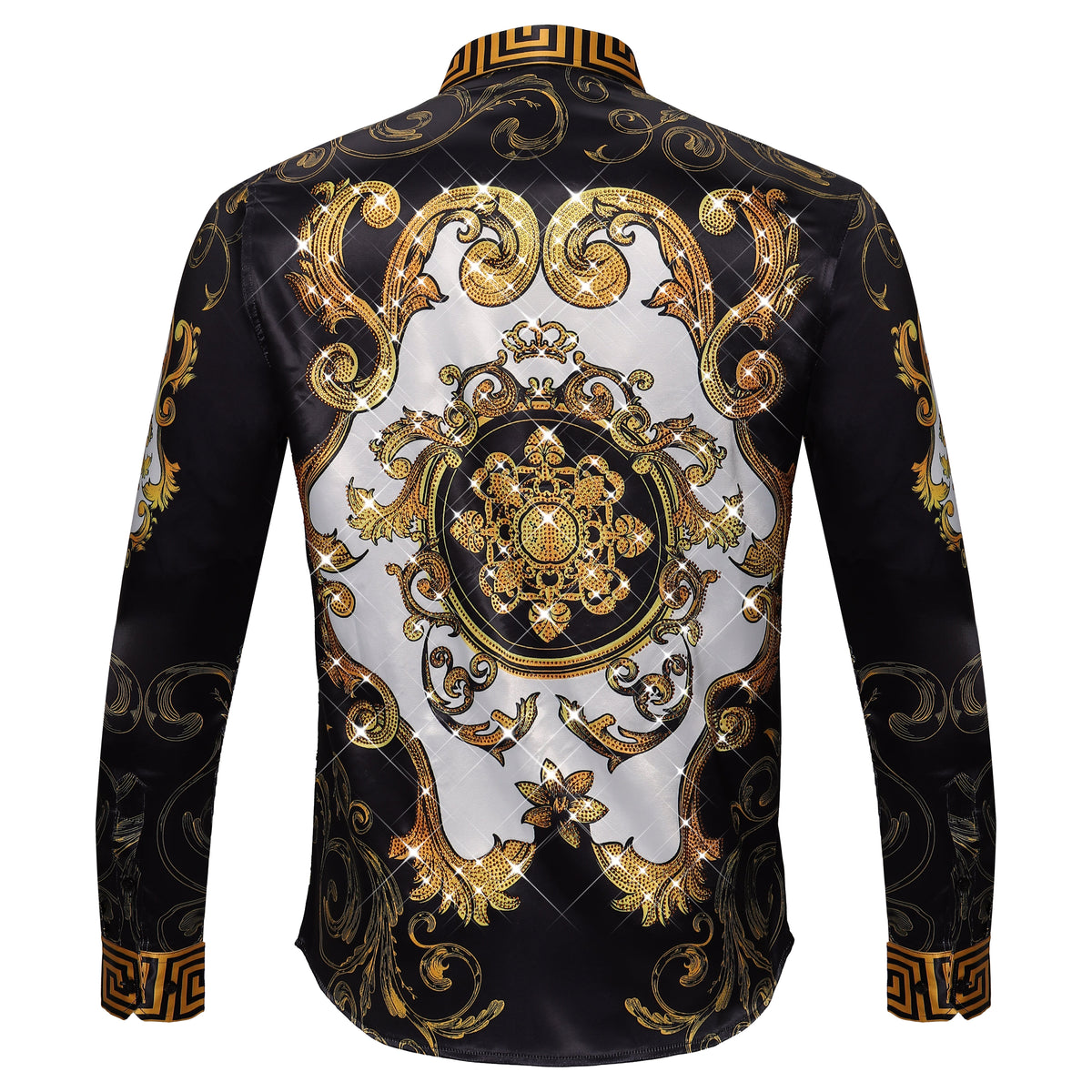 Rich Life Rhinestone Shirt BLACK