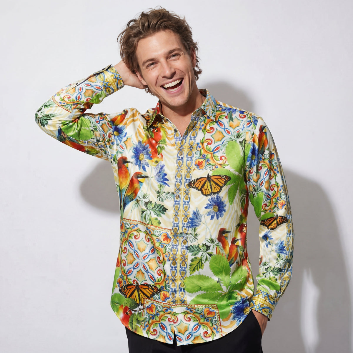 Barocco Monarch Royalty Men's Shirt - Multi