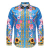 Barocco Petals of Gold Men's Shirt - Royal