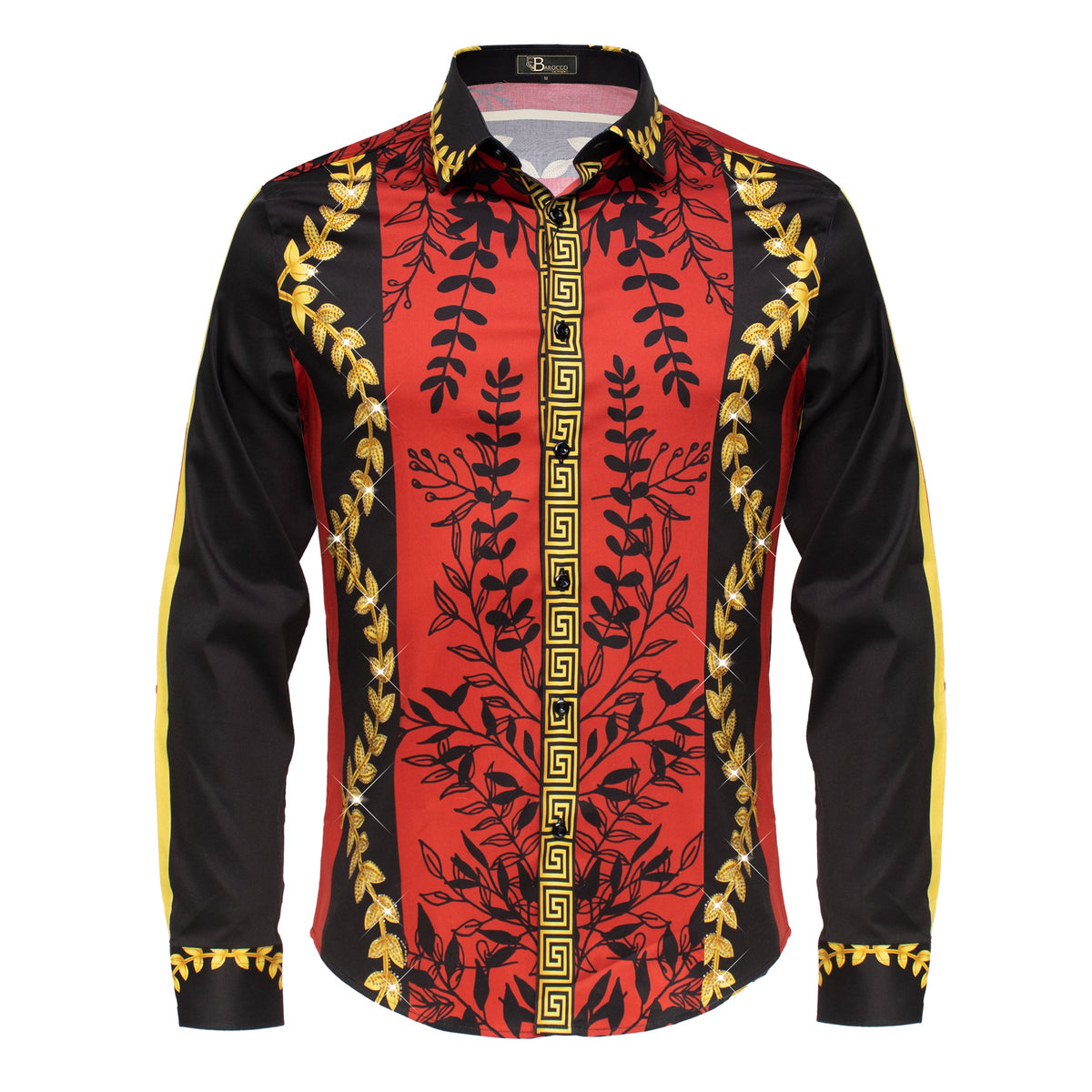 Barocco Wild Embrace Men's Shirt - Red