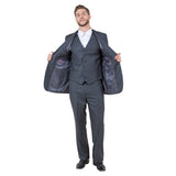 Men's Modern-Fit 3pc Pinstripe Suit, Notch Lapel