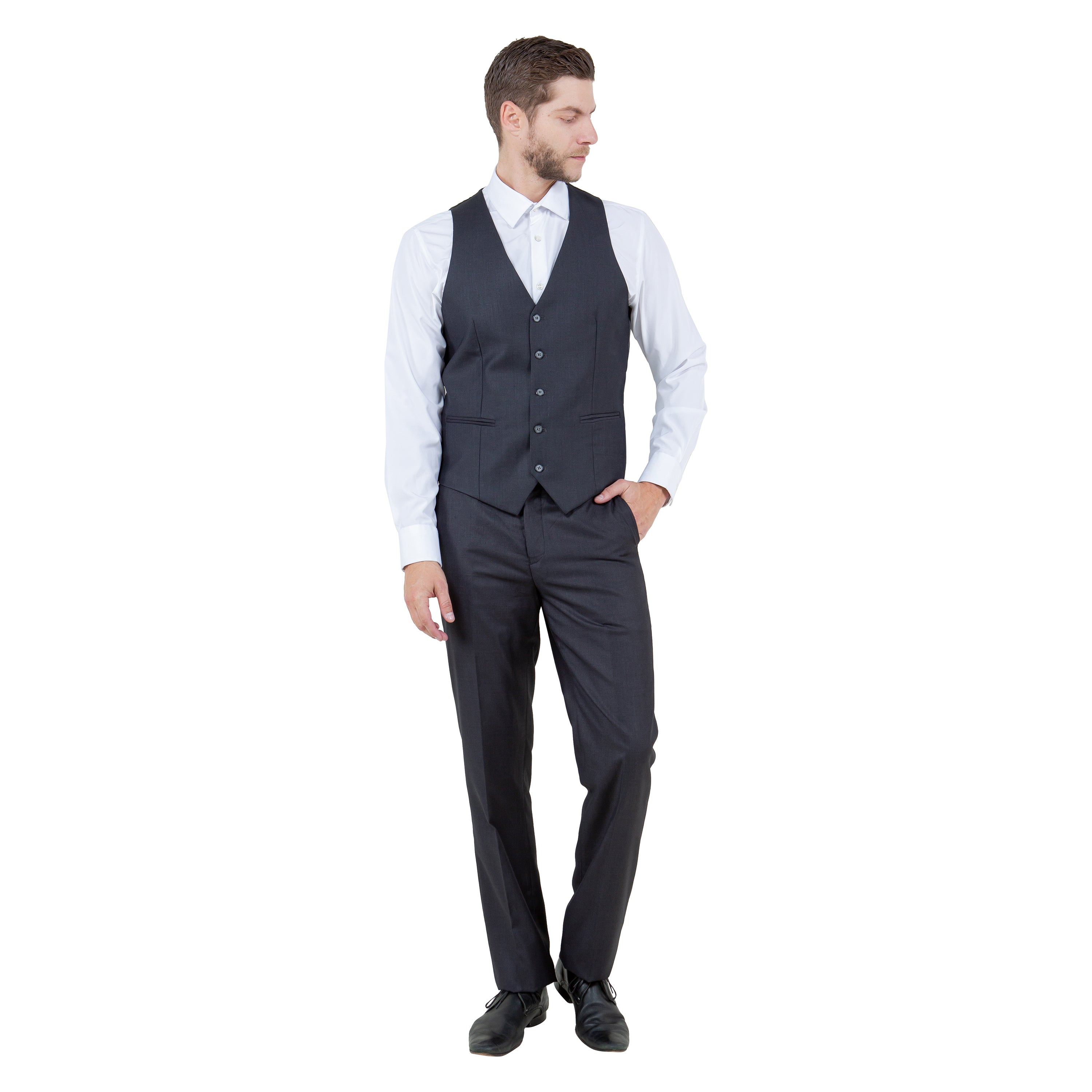 Men's Slim-Fit 3pc Suit, Notch Lapel