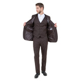 Men's Slim-Fit 3pc Suit, Notch Lapel