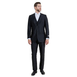 Tazzio Mens-suit 3-PC Sharkskin Slim Fit