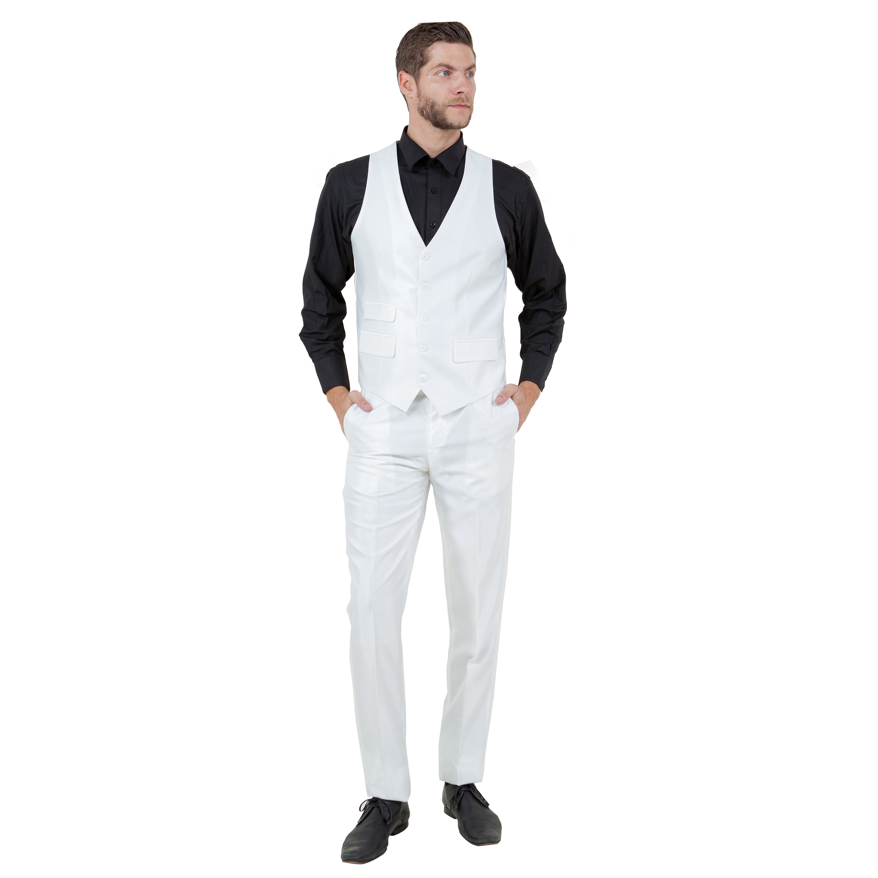 Ivory Men's Sharskin Slim-Fit 3-Piece Suit