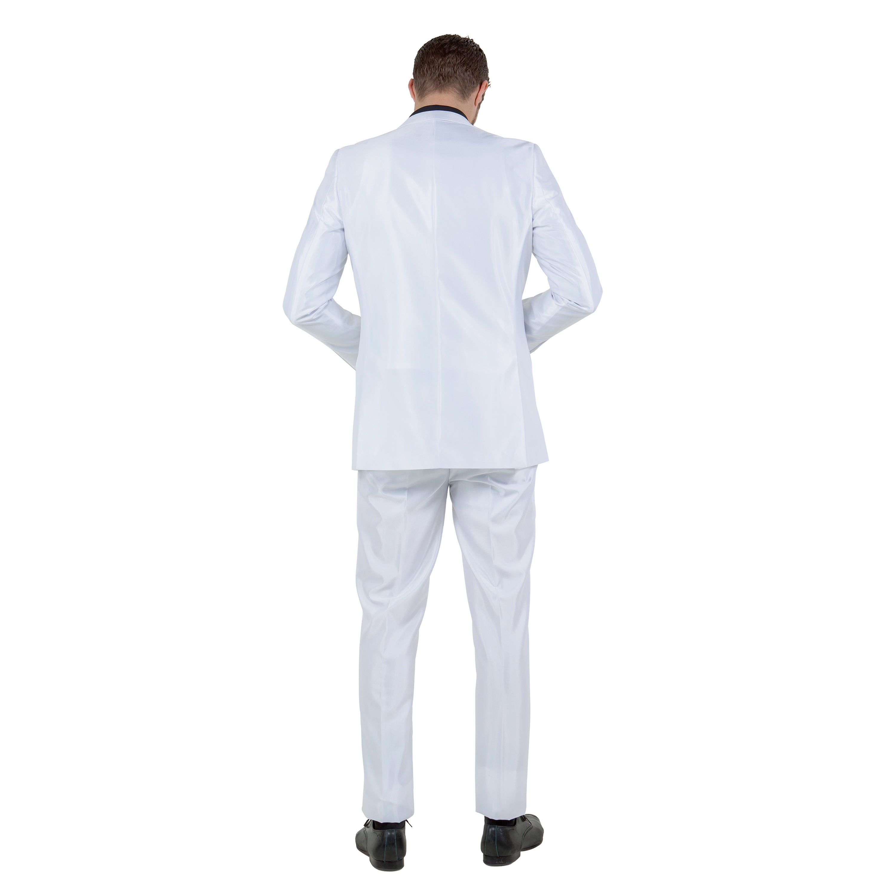 Dk. Taupe Men's Sharskin Slim-Fit 3-Piece Suit