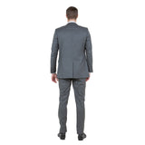 Green Slate Men's 2pc Sharkskin Suit Slim-Fit