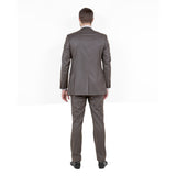 Cocoa Men's 2pc Sharkskin Suit Slim-Fit