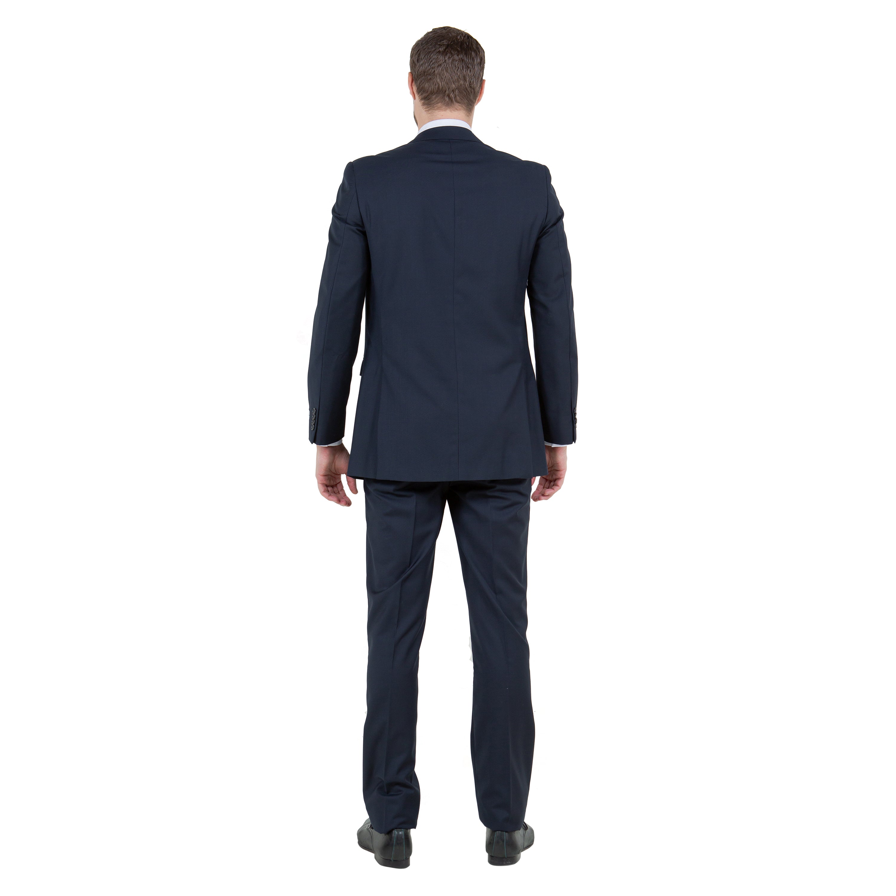 Navy Solid 2-PC Slim Fit Performance Stretch Suits