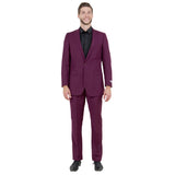 Tazzio Mens-suit 2-PC Peak Lapel Slim Fit