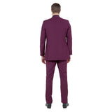 Burgundy Solid 2-PC Slim Fit Performance Stretch Suits