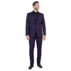 Eggplant Men's Ultra Slim-Fit 3pc Suit w/ Expandable Waistband