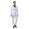 Mens 3pc Solid Satin Suit Set w/ Free Bowtie