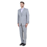 Men's Modern-Fit 3-Piece Suit Set w/ Jacket, Vest and Pants