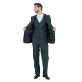 Men's Modern-Fit 3-Piece Suit Set w/ Jacket, Vest and Pants