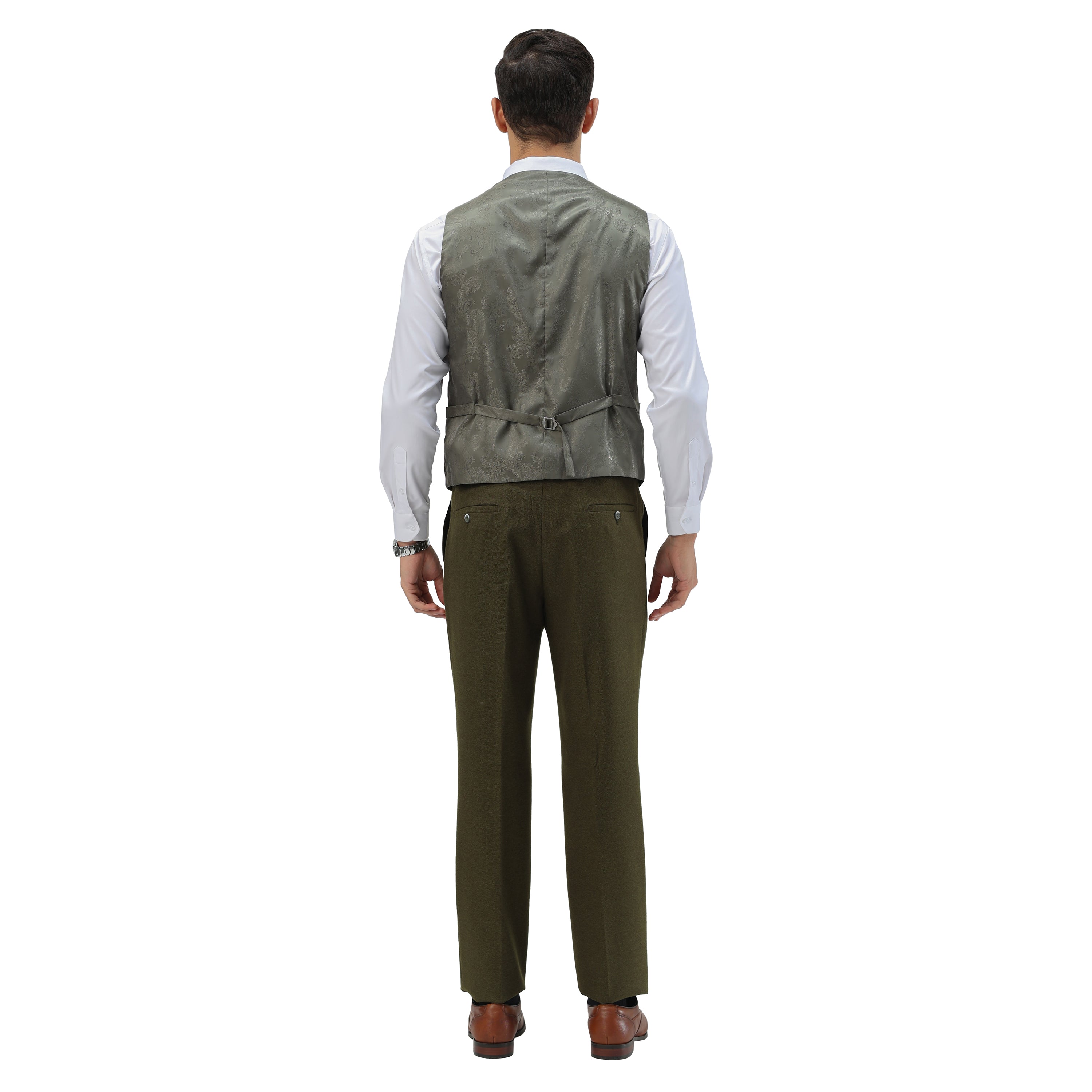 Men's Hybrid-Fit 3pc Tweed Suit w/ Expandable Waistband