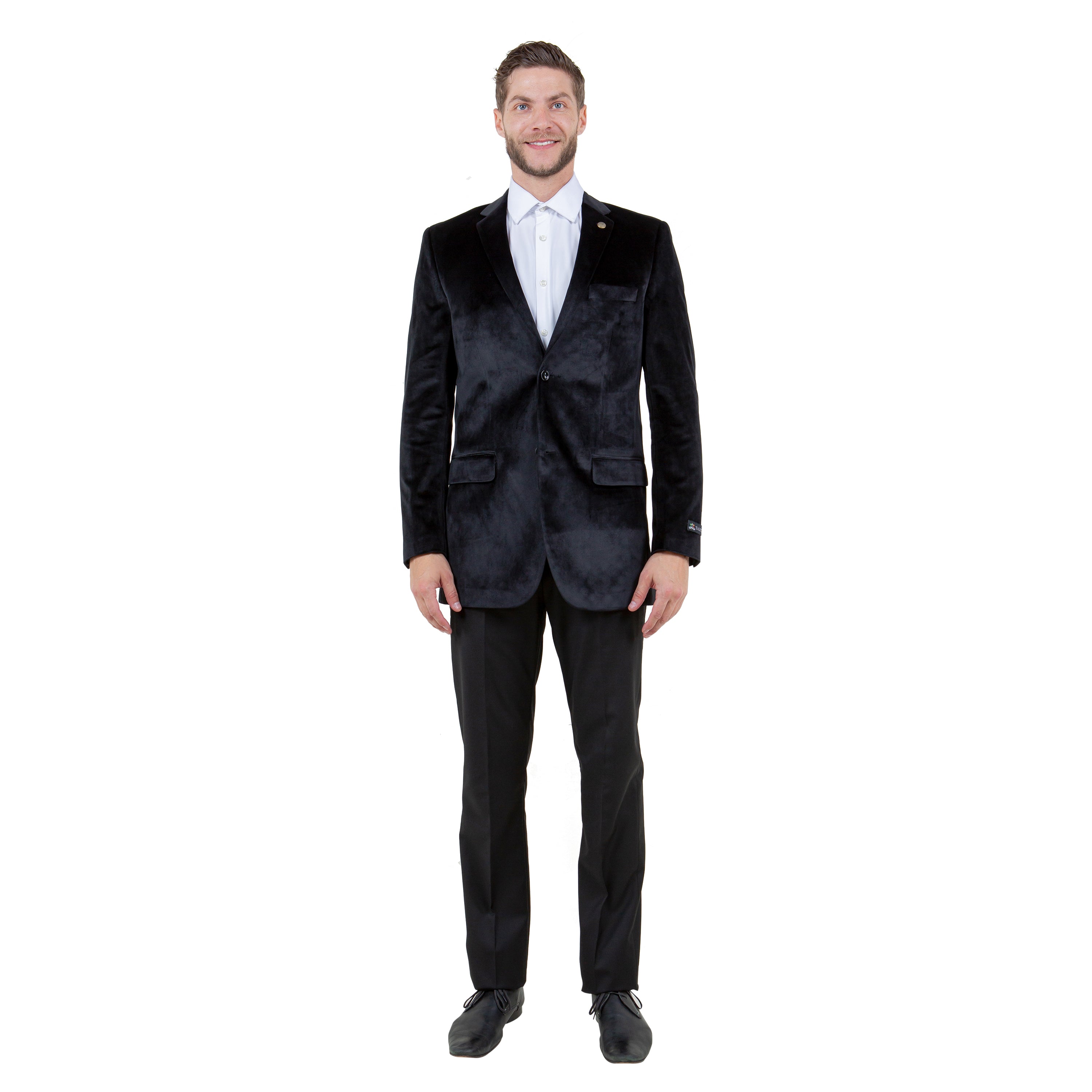 Men's Modern Fit Velvet Blazer Only