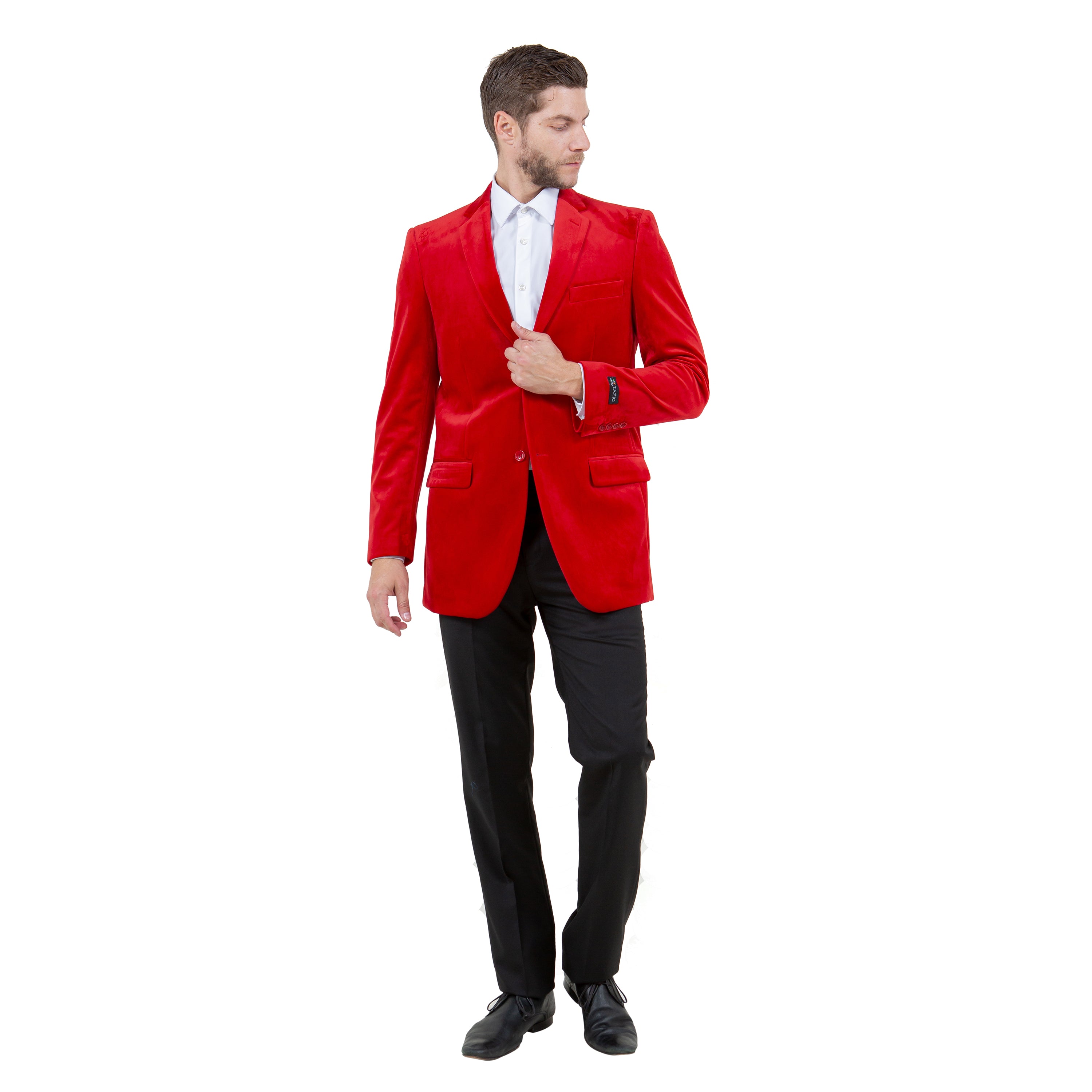 Men's Modern Fit Velvet Blazer Only