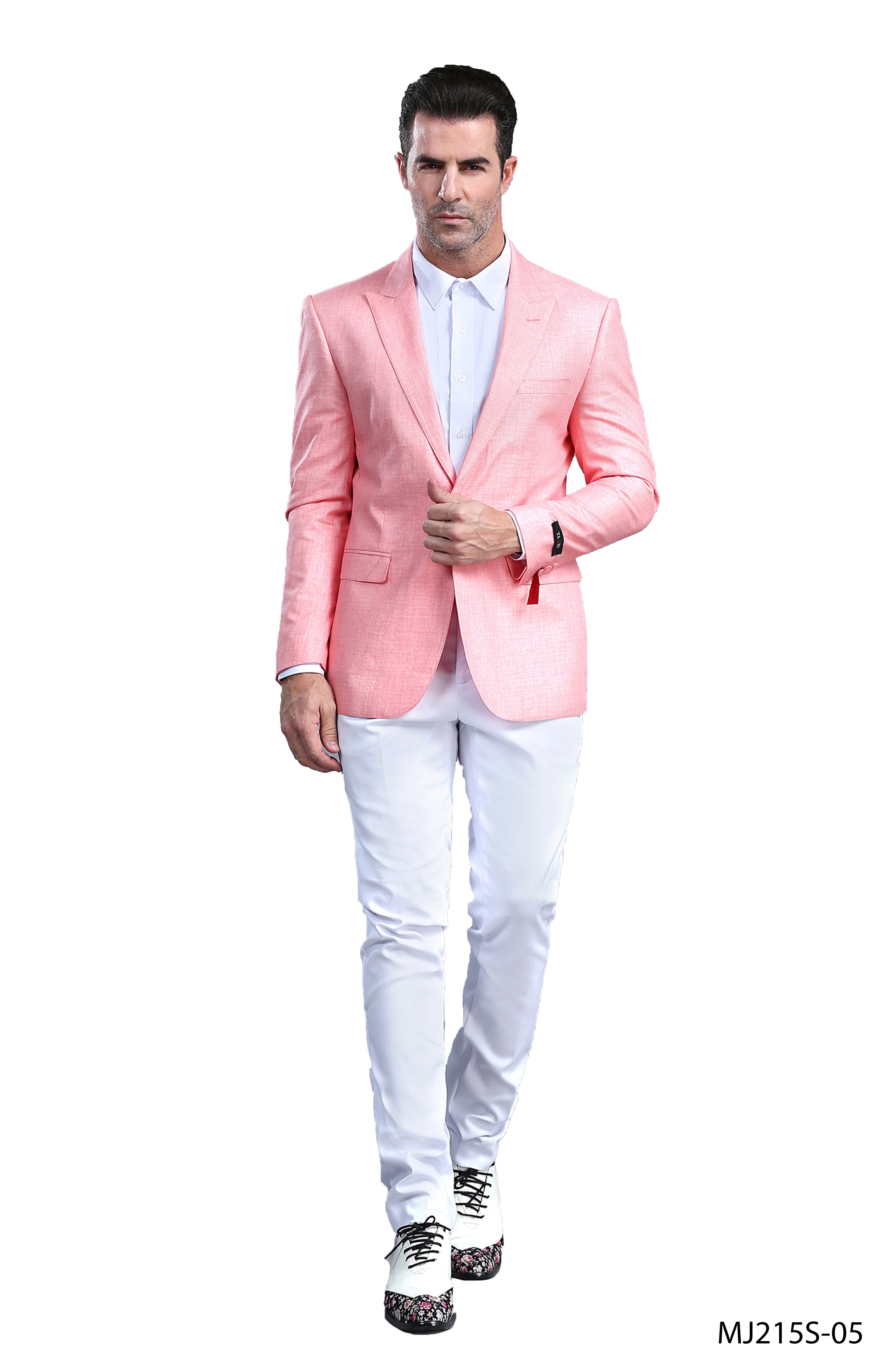 Men's Slim-Fit Tuxedo Sport Coat w/ Peak Lapel