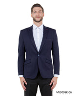 Mens Peak Lapel Blazer Only Solid Pattern
