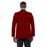 Men's Velvet Slim-Fit Blazer w/ Satin Shawl Collar