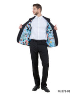 Men's Knit Slim-Fit Blazer w/ Peak Lapel