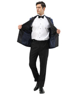Men's Hybrid Fit Velvet Sport Coat w/ Satin Peak Lapel