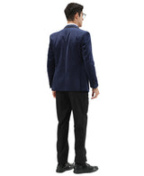 Men's Hybrid Fit Velvet Sport Coat w/ Satin Peak Lapel