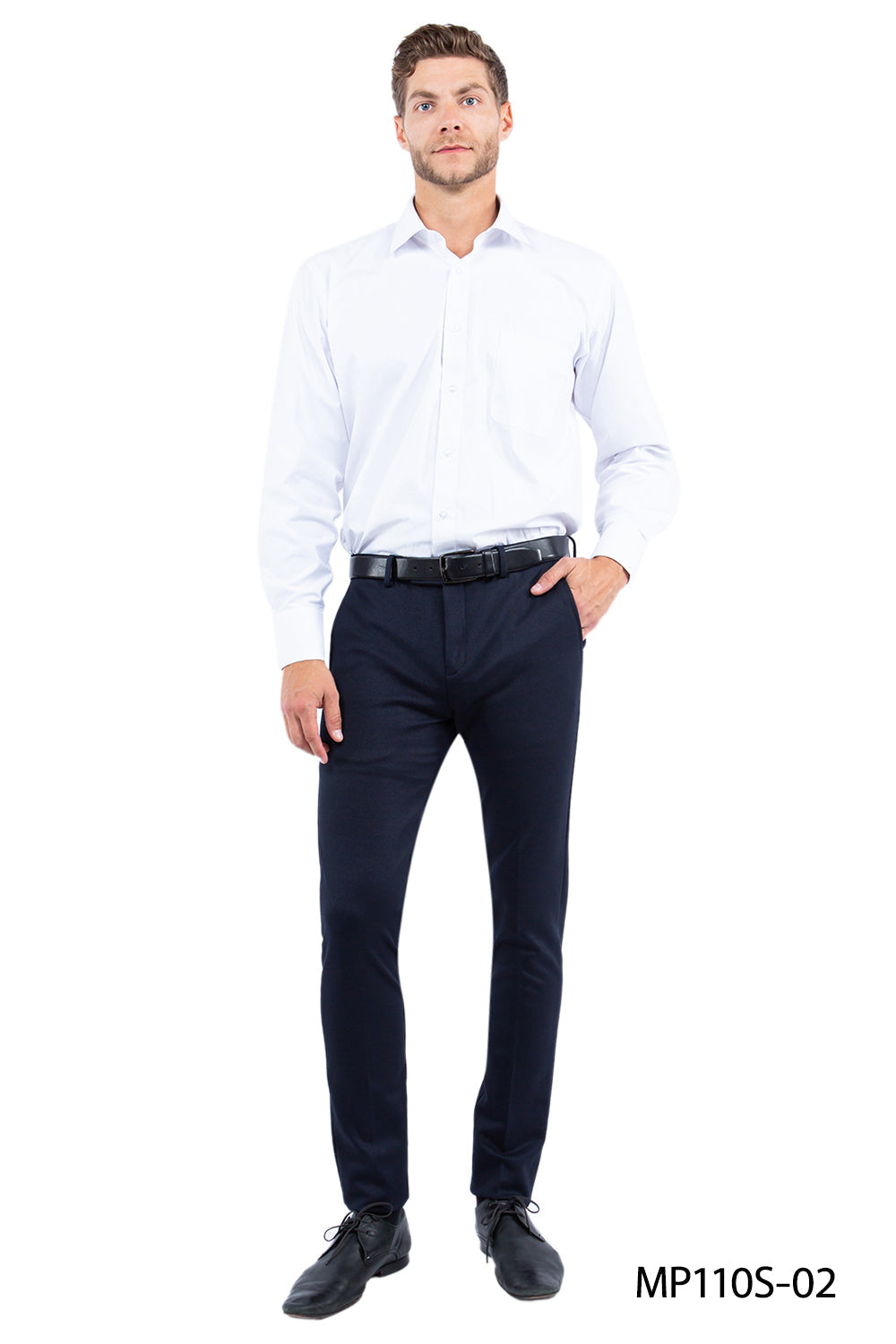 Z-Flex Knit Trousers, Navy – Franky Fashion