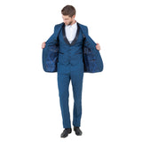 Men's 3pc Tuxedo w/ Satin Shawl Collar & Expandable Clip Pants