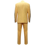 Golden Radiance Crystal Suit Set-YELLOW/GUN