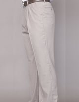 Men’s Sand regular fit pleated pants super 150’s wool open inseam STATEMENT SUITS PA-200A