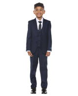 Perry Ellis Boy's 5pc Windowpane Suit
