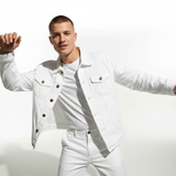 Heritage Style Jacket- CENTURY PENTHOUSE WHITE