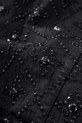 Radiant Embellished Denim Jkt – Century Penthouse BLACK