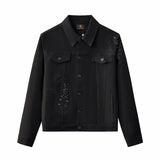 Eminence Paisley Denim Jkt – Century Penthouse BLACK
