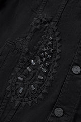 Eminence Paisley Denim Jkt – Century Penthouse BLACK