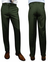 Men’s Hunter slim fit flat-front pants super 150’s wool STATEMENT SUITS PL-100