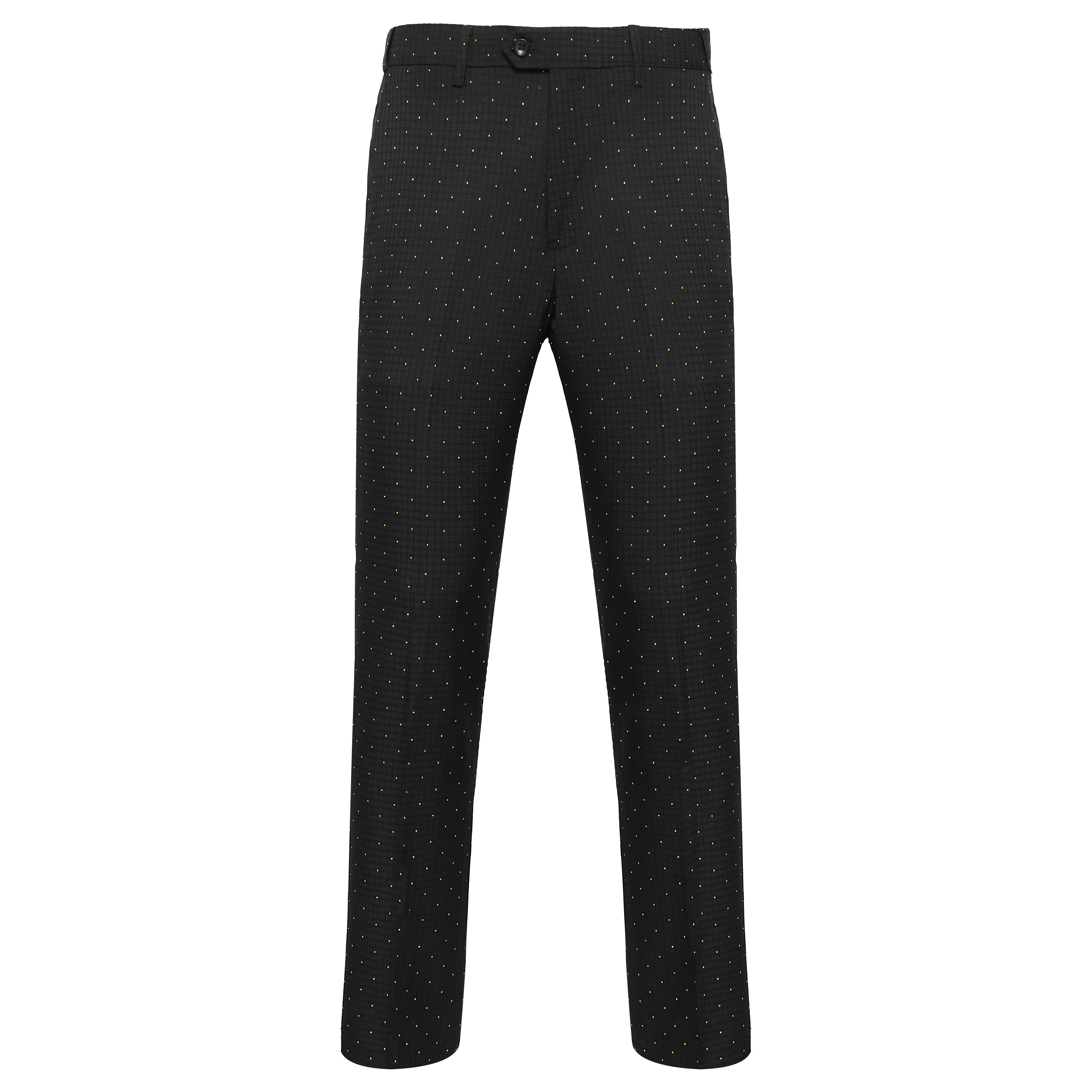 Crystal Checks BLACK/GOLD