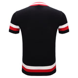 Heritage Stripe Knit Polo BLACK