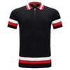 Heritage Stripe Knit Polo BLACK